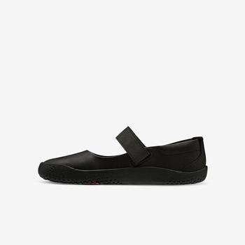 Black Kids' Vivobarefoot Wyn School Junior Casual Shoes | Philippines 0232BEXC